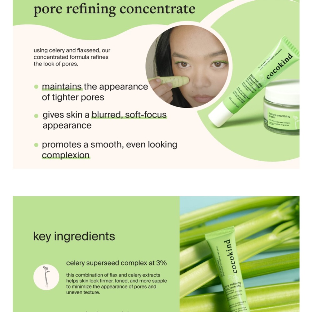 COCOKIND Pore Refining Concentrate 0.5oz blemishes large pores many available - Picture 10 of 11